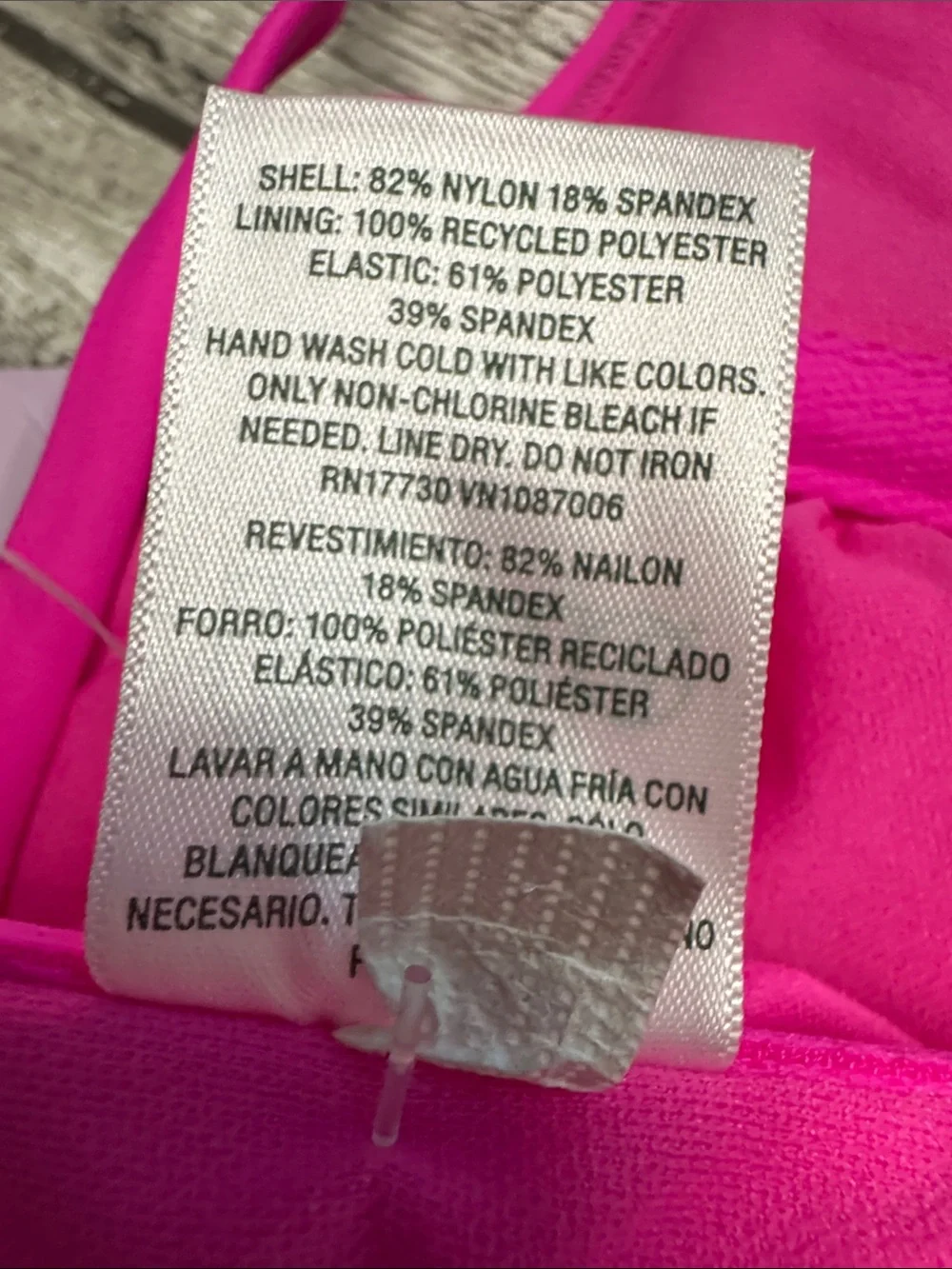 Wild fable Ribbed swim top in pink - Women